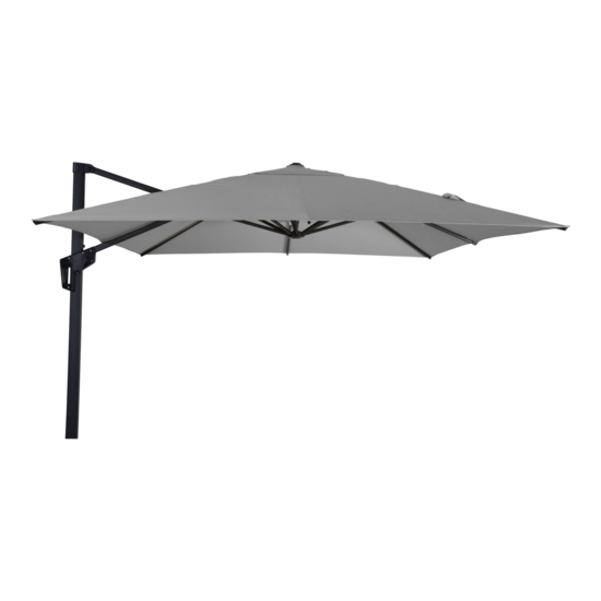 Zweefparasol Libra 2,5x2,5 meter, grijs