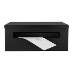 Brievenbusdeel voor Logixbox Frontbox pakketbrievenbus achteruitname - zwart