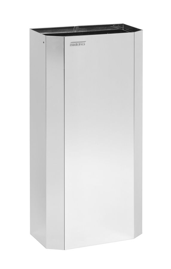 Mediclinics Mediclinics open afvalbak 40l. PPA4279C - RVS hoogglans