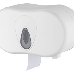 PlastiQline PlastiQline 2-rols toiletrolhouder (standaard) PQTMDuo - wit