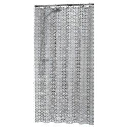 Sealskin Hammam Douchegordijn PEVA 180x200 cm Transparant/Zilver 210861318