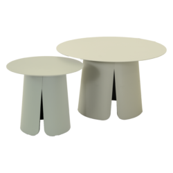 Bijzettafeltje Oslo crème Set van 2 stuks