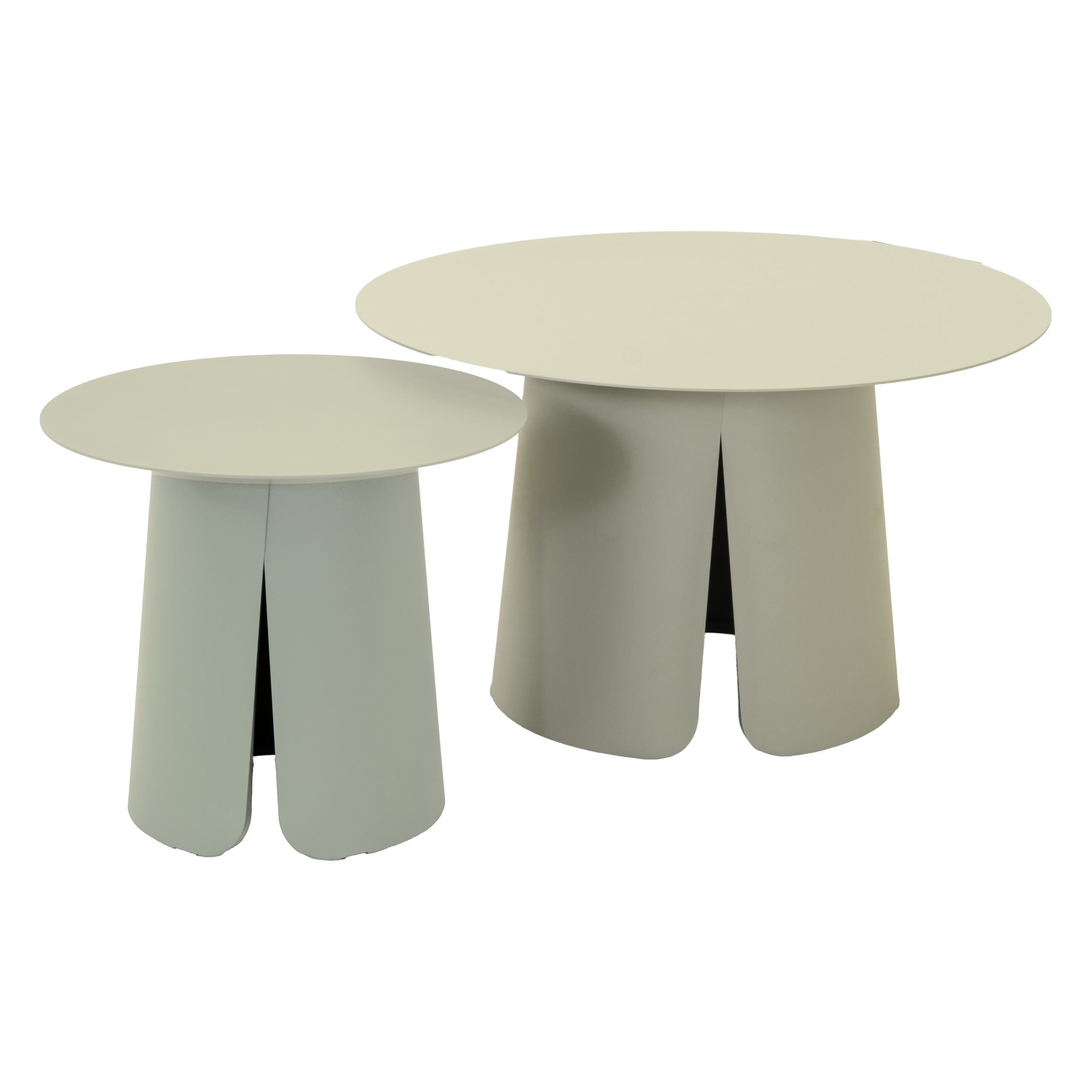 Bijzettafeltje Oslo crème Set van 2 stuks