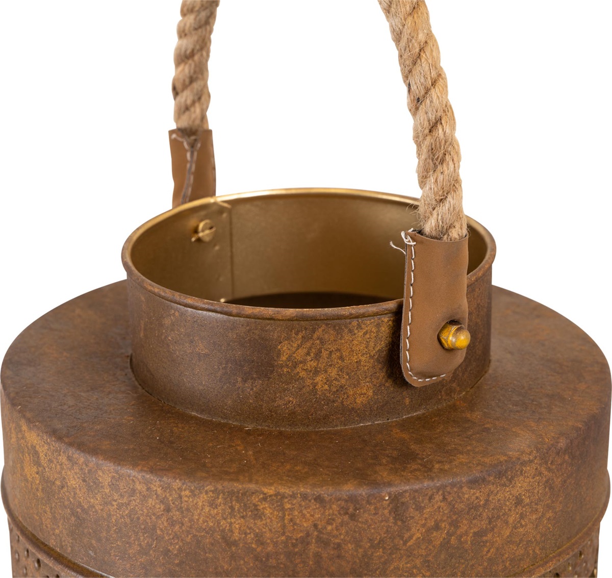 Lantaarn Wave brown antique ø32x20cm - Afbeelding 2