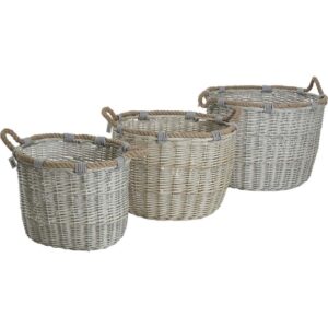 Mand Willow ovaal Set van 3