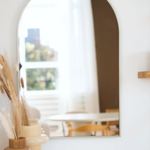 Boogspiegel 90x60cm - Greige