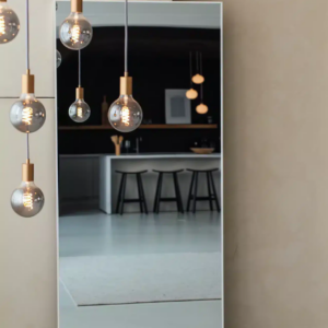 Rechthoekige spiegel 180×80 cm - Mat Wit