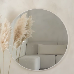 Ronde spiegel 80 cm - Mat Wit