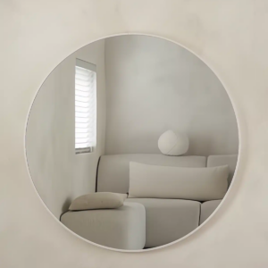 Ronde spiegel 100 cm - Mat Wit