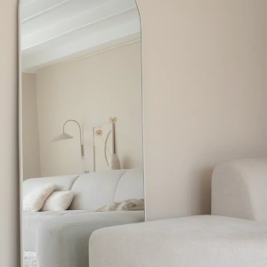 Boogspiegel 210×90cm - Mat Wit