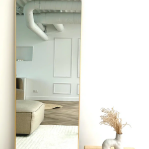 Boogspiegel 190×60 cm - Zacht goud