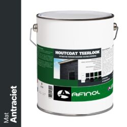 Afinol Houtcoat Teerlook Mat Antraciet 5 liter
