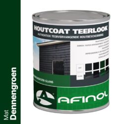 Afinol Houtcoat Teerlook Mat Dennengroen 750 ml