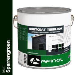 Afinol Houtcoat Teerlook Mat Sparrengroen 2,5 liter