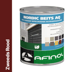Afinol Nordic Beits AQ Zweeds Rood 750 ml