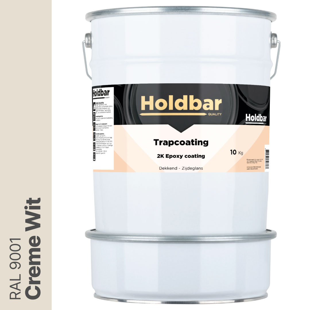 Holdbar Trapcoating Creme Wit (RAL 9001) 10 kg