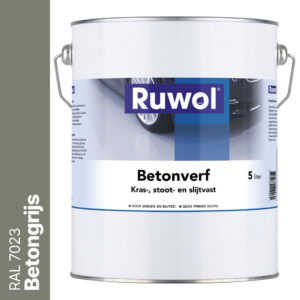 Ruwol Betonverf Betongrijs (RAL 7023) 5 liter