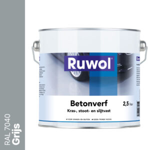 Ruwol Betonverf Grijs (RAL 7040) 2,5 liter