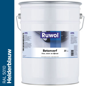 Ruwol Betonverf Helderblauw (RAL 5010) 20 liter