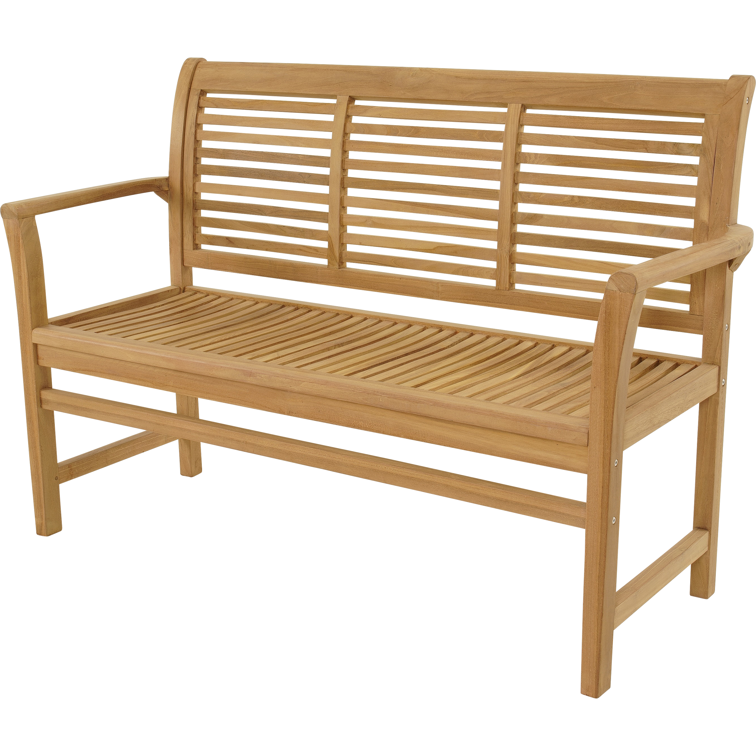 Bank teak Stripe 142cm