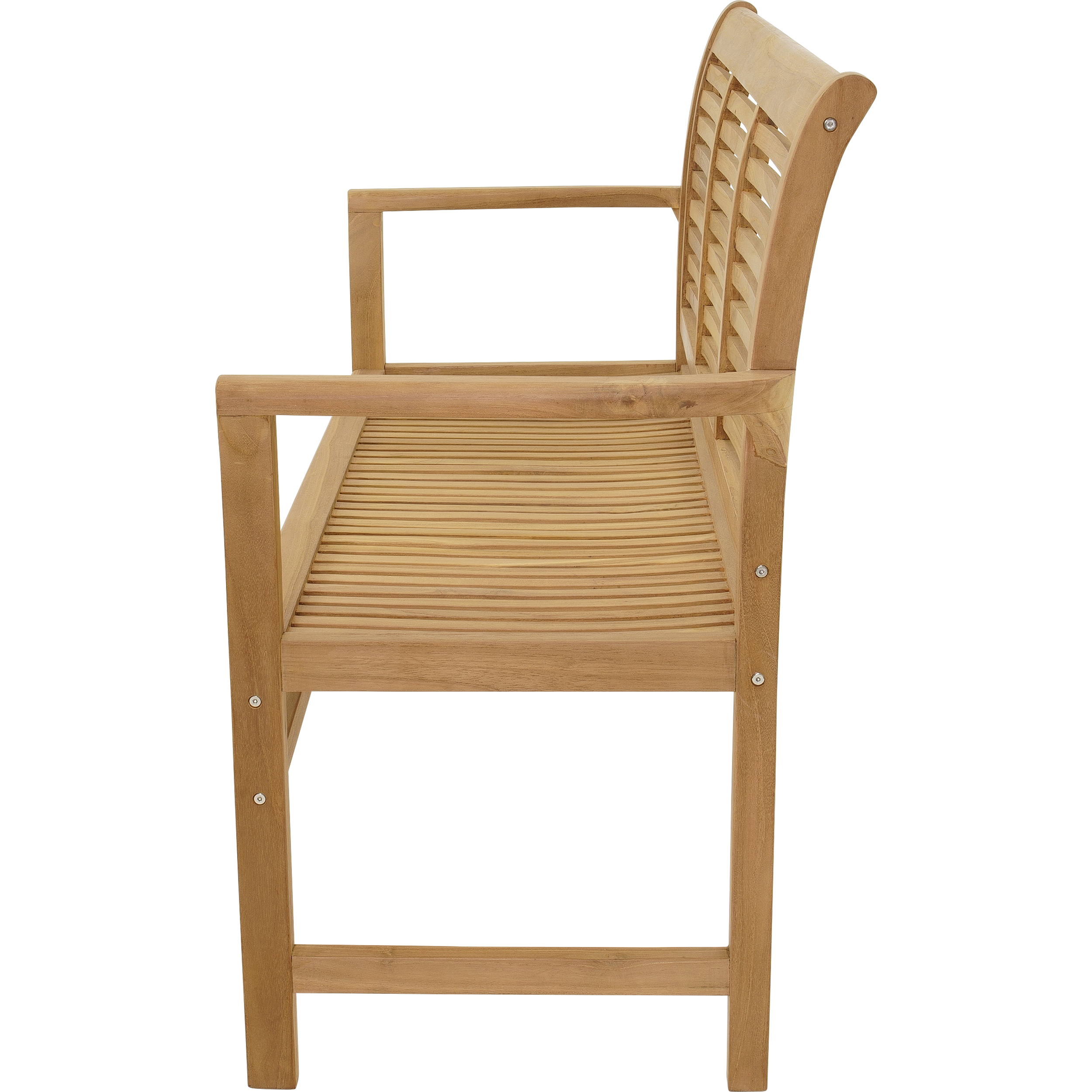 Bank teak Stripe 142cm - Afbeelding 3