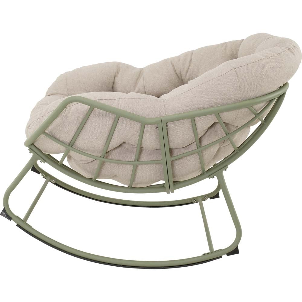 Schommelstoel Cozy aluminium beige - Afbeelding 3