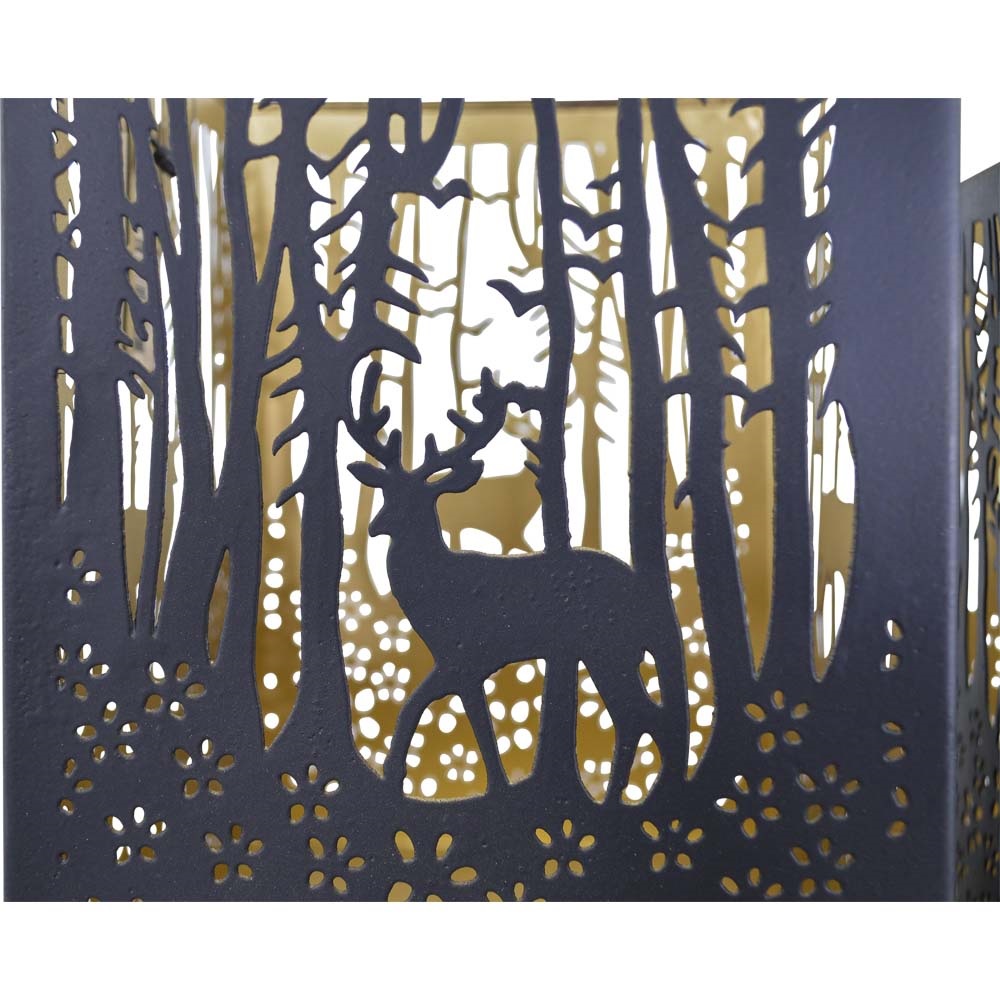 Windlicht A zwart/goud Set van 3 stuks - Afbeelding 4