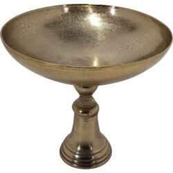 Schaal op voet Brush goud ø41x30cm