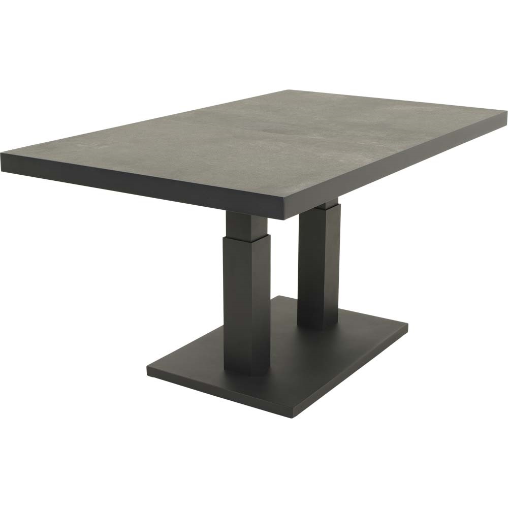 Loungetafel verstelbaar Murcia Negro 140x85cm