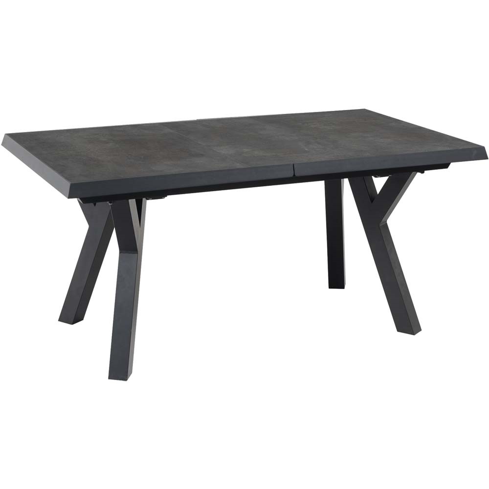 Uittrektafel Murcia Negro 163/203x93cm