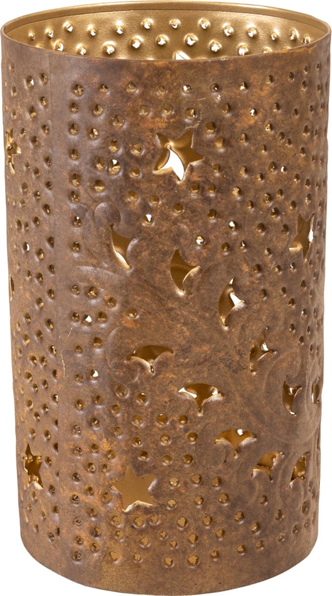 Lantaarn Wave brown antique, set van 2 - Afbeelding 3