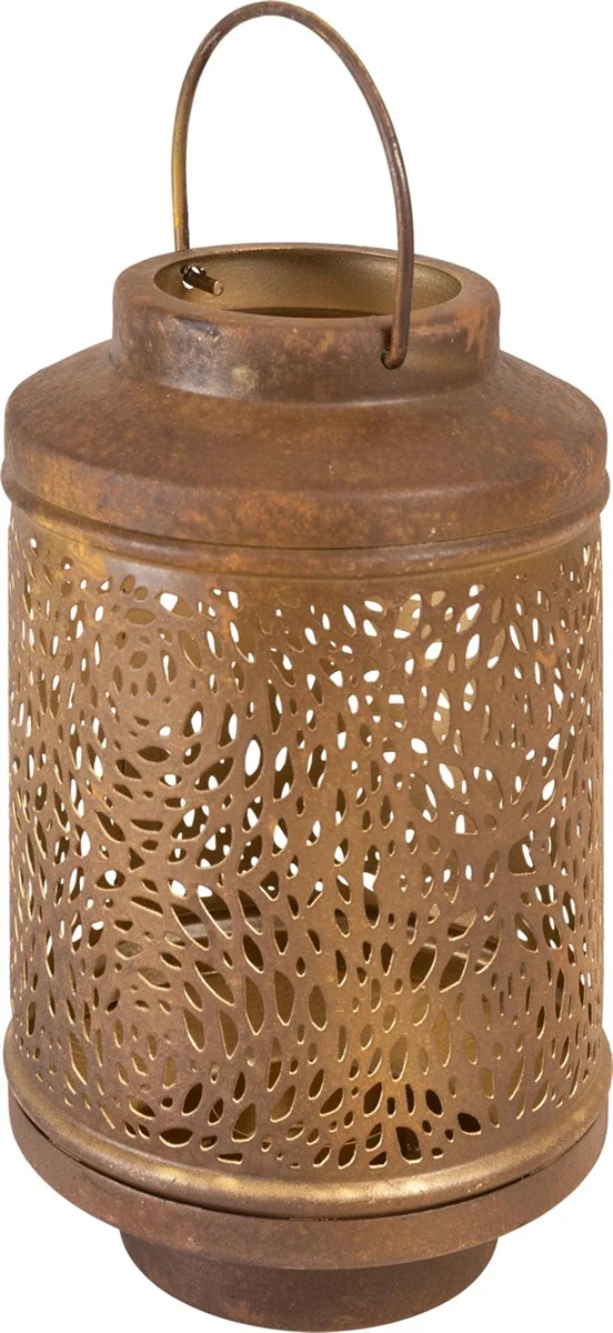 Lantaarn Spot bruin antiek ø14x20cm 6 stuks