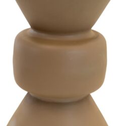 Bijzettafel Louis metaal taupe ø30,5x50,5cm