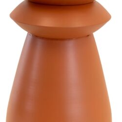 Bijzettafel Louis metaal oranje ø34x51,5cm