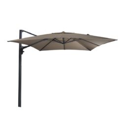 Zweefparasol Virgo Up grijs  3x3 meter